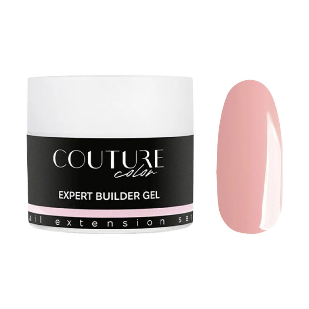 Трифазний білдер-гель для нарощування нігтів Couture Colour Expert Builder Gel 01 Baby Pink, 15 мл